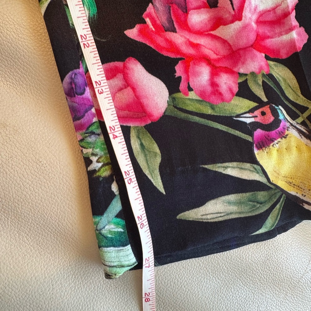 H&M High Waist Dressy Trouser Tropical Print - Picture 14 of 14